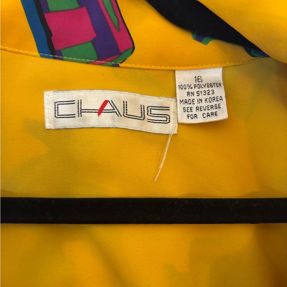 *VINTAGE* Chaus Ladies button down top size 16 - Picture 6 of 6